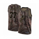 Men's San Antonio Spurs #77 DeMarre Carroll Swingman Camo Realtree Collection Basketball Jersey