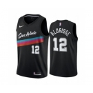 Men's San Antonio Spurs Black #12 LaMarcus Aldridge Black City Edition Fiesta 2020-21 Stitched Basketball Jersey