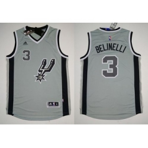 NBA San Antonio Spurs #3 Marco Belinelli Grey Alternate Stitched Jerseys