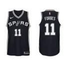 Nike NBA San Antonio Spurs #11 Bryn Forbes Jersey 2017-18 New Season Black Jersey