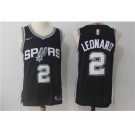 Nike NBA San Antonio Spurs #2 Kawhi Leonard Jersey 2017-18 New Season Black Jersey