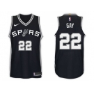 Nike NBA San Antonio Spurs #22 Rudy Gay Jersey 2017-18 New Season Black Jersey