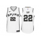 Nike NBA San Antonio Spurs #22 Rudy Gay Jersey 2017-18 New Season White Jersey