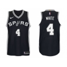 Nike NBA San Antonio Spurs #4 Derrick White Jersey 2017-18 New Season Black Jersey