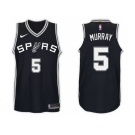 Nike NBA San Antonio Spurs #5 Dejounte Murray Jersey 2017-18 New Season Black Jersey