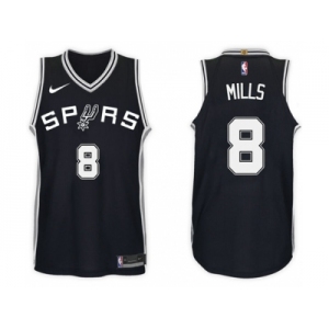 Nike NBA San Antonio Spurs #8 Patty Mills Jersey 2017-18 New Season Black Jersey