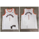 Spurs #1 Victor Wembanyama White Nike 2023-24 City Edition Swingman Jersey