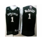 nba san antonio spurs #1 mcgrady black[revolution 30 swingman]