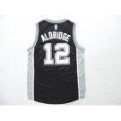 nba san antonio spurs #12 aldridge black[2015 new]