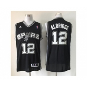 nba san antonio spurs #12 aldridge black[revolution 30 swingman]