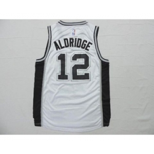 nba san antonio spurs #12 aldridge white[2015 new]