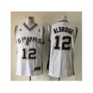 nba san antonio spurs #12 aldridge white[revolution 30 swingman]