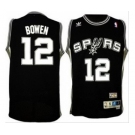 nba san antonio spurs #12 bowen black