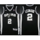 nba san antonio spurs #2 leonard black[revolution 30 swingman]