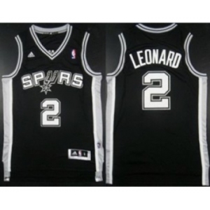 nba san antonio spurs #2 leonard black[revolution 30 swingman]
