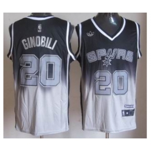 nba san antonio spurs #20 ginobili black-grey[limited]