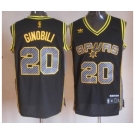 nba san antonio spurs #20 ginobili black[2013 new]