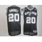 nba san antonio spurs #20 ginobili black[revolution 30 swingman]