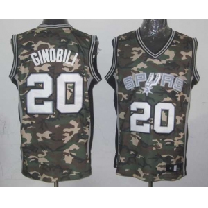 nba san antonio spurs #20 ginobili camo