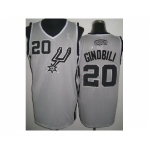 nba san antonio spurs #20 ginobili grey[revolution 30]