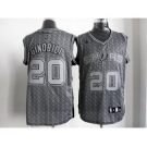 nba san antonio spurs #20 ginobili grey[static fashion swingman]