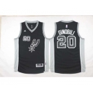 nba san antonio spurs #20 manu black[2016 new]