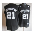 nba san antonio spurs #21 bigfundamental black[revolution 30 swingman]