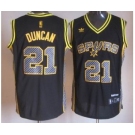 nba san antonio spurs #21 duncan black[2013 new]