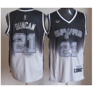 nba san antonio spurs #21 tim duncan black-grey[limited]