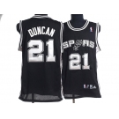 nba san antonio spurs #21 tim duncan black