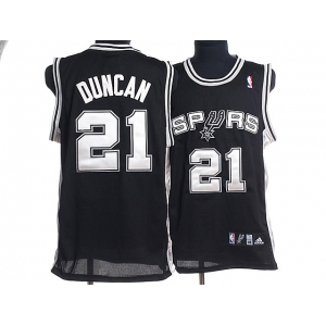 nba san antonio spurs #21 tim duncan black