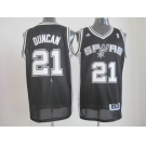 nba san antonio spurs #21 tim duncan black[revolution 30 swingman]