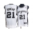 nba san antonio spurs #21 tim duncan white