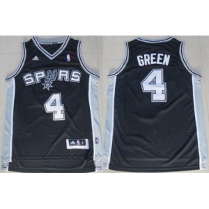 nba san antonio spurs #4 green black [revolution 30 swingman]