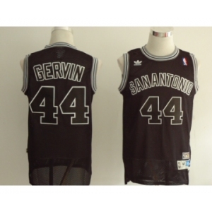 nba san antonio spurs #44 george gervin black