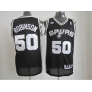 nba san antonio spurs #50 robinson m&n black