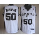 nba san antonio spurs #50 robinson white[revolution 30 swingman]