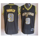 nba san antonio spurs #9 tony parker black[2013 new]