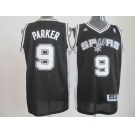 nba san antonio spurs #9 tony parker black[revolution 30 swingman]