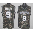 nba san antonio spurs #9 tony parker camo