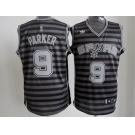 nba san antonio spurs #9 tony parker grey[black strip]