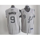 nba san antonio spurs #9 tony parker grey[revolution 30 swingman]