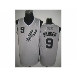 nba san antonio spurs #9 tony parker grey[revolution 30]