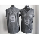 nba san antonio spurs #9 tony parker grey[static fashion swingman]