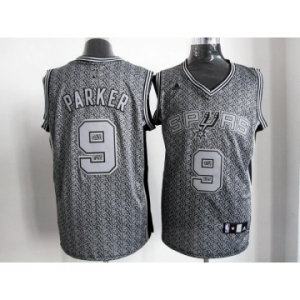 nba san antonio spurs #9 tony parker grey[static fashion swingman]