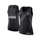 Women Nike San Antonio Spurs #12 LaMarcus Aldridge Black NBA Jordan Swingman 2018 All-Star Game Jersey