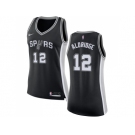 Women Nike San Antonio Spurs #12 LaMarcus Aldridge Black NBA Swingman Icon Edition Jersey