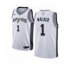 Women's Nike San Antonio Spurs #1 Lonnie Walker Authentic White NBA Jersey - Association Edition