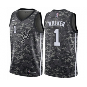Women's Nike San Antonio Spurs #1 Lonnie Walker Swingman Camo NBA Jersey - City Edition