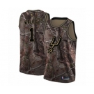 Women's Nike San Antonio Spurs #1 Lonnie Walker Swingman Camo Realtree Collection NBA Jersey